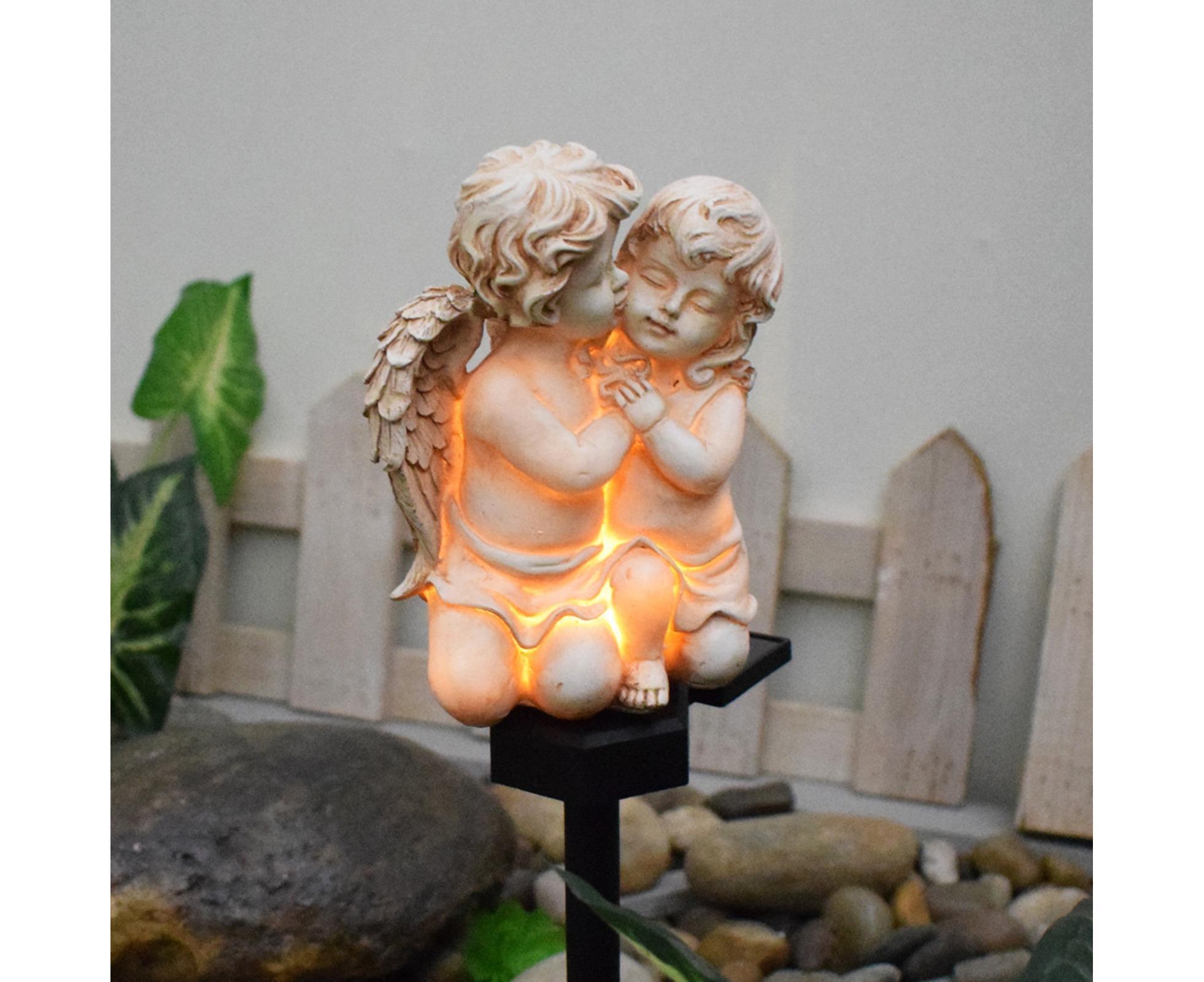 Solar Angel Stake Light Garden Decor - B