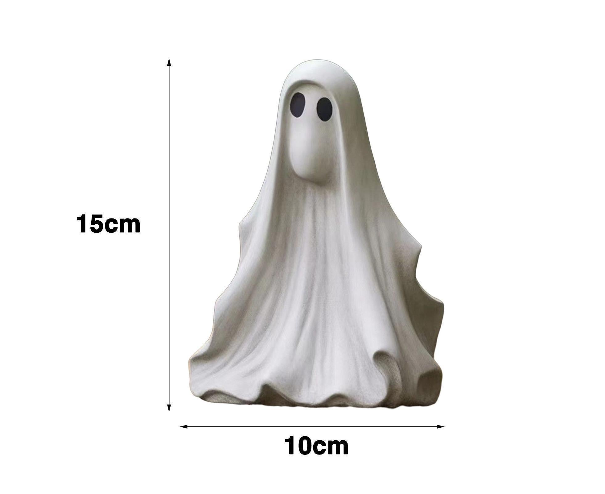 Spooky Ghost Garden Sculpture Halloween Ornament - D