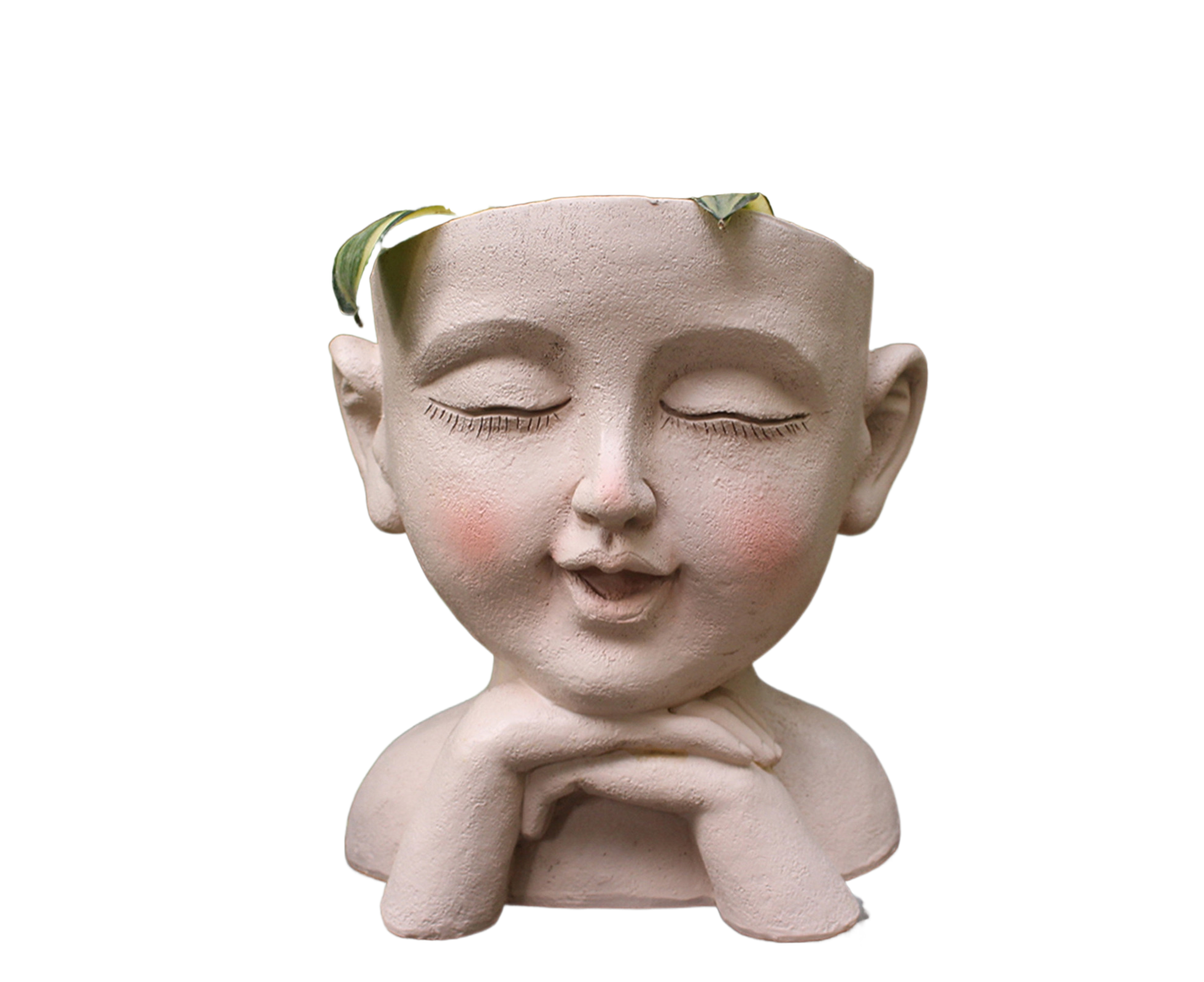 Face Flower Pot with Drainage Resin Succulent Cactus Plant Face Planter Garden Supplies-Multicolor Face Flower Pot with Drainage Resin Succulent Cactus Plant Face Planter Garden Supplies-Multicolor