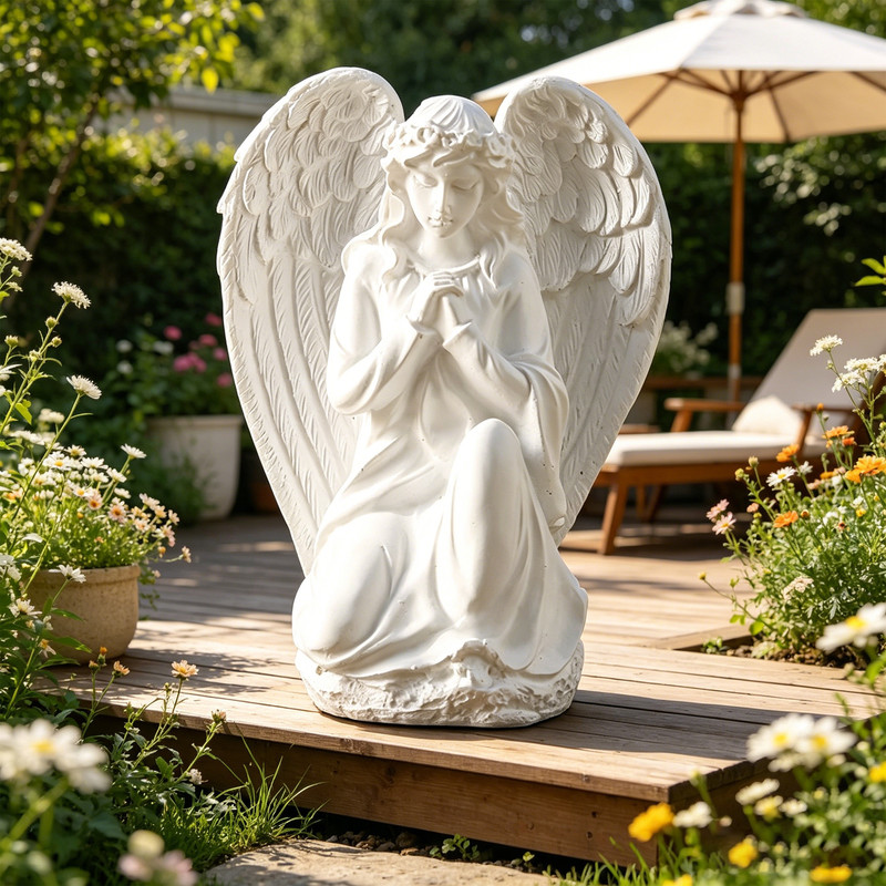 Kneeling Praying Angel Statue Kneeling Praying Angel Statue