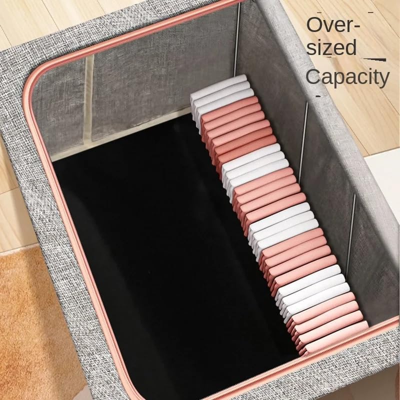 CARLA HOME 3 pack Large Clothes Storage Bins with Lids for Clothing