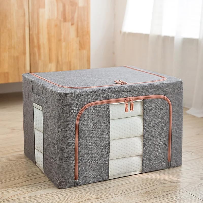 CARLA HOME 3 pack Large Clothes Storage Bins with Lids for Clothing