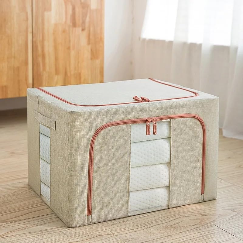 CARLA HOME 3 pack Large Clothes Storage Bins with Lids for Clothing