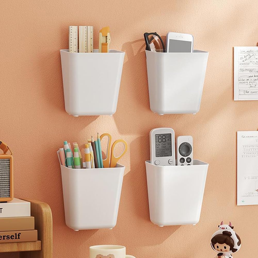 CARLA HOME 4-Pack Self-Adhesive Wall Storage Box for Cabinet Doors