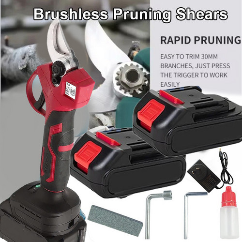 30mm Electric Pruning Shears Cordless Brushless Secateur For Makita 18V Battery
