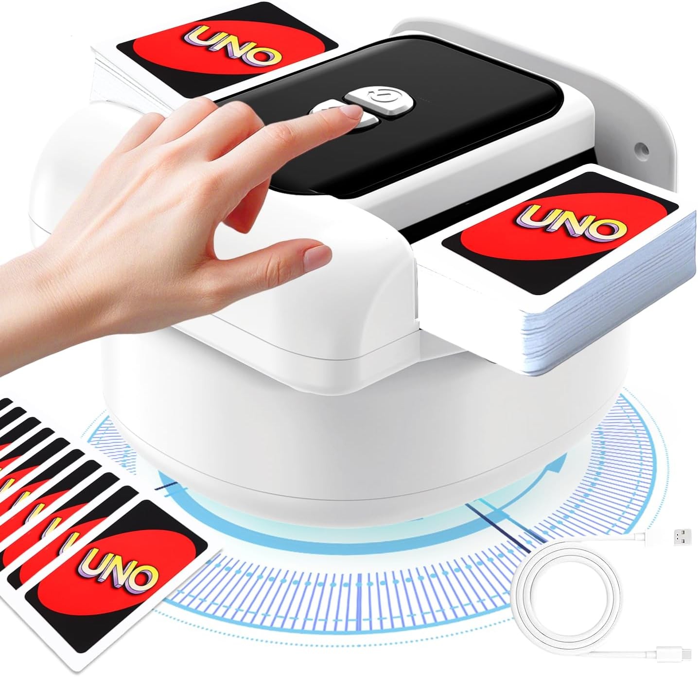 2 Deck Automatic Card Shuffler Board Game Poker Playing Cards Shuffling Machine detail