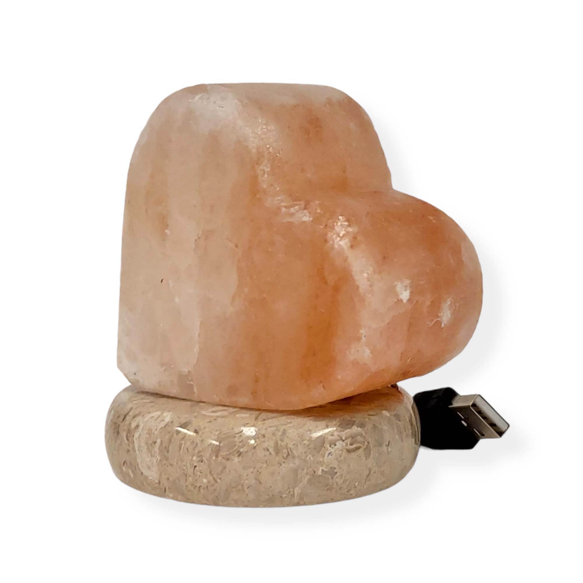 USB Himalayan Salt Lamp - Heart Love Carved Shape Pink Crystal Rock LED Light USB Himalayan Salt Lamp - Heart Love Carved Shape Pink Crystal Rock LED Light