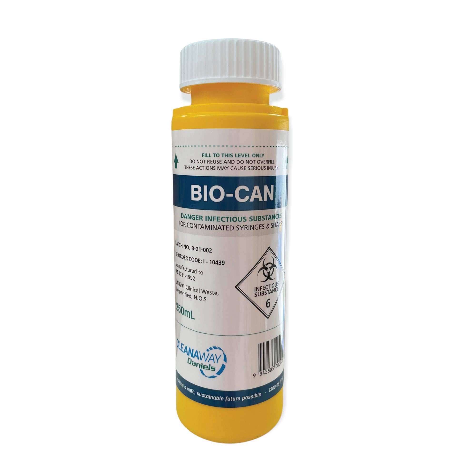 250ml Sharps Container Needle Biohazard Bin Disposal - Medical Waste Box 250ml Sharps Container Needle Biohazard Bin Disposal - Medical Waste Box