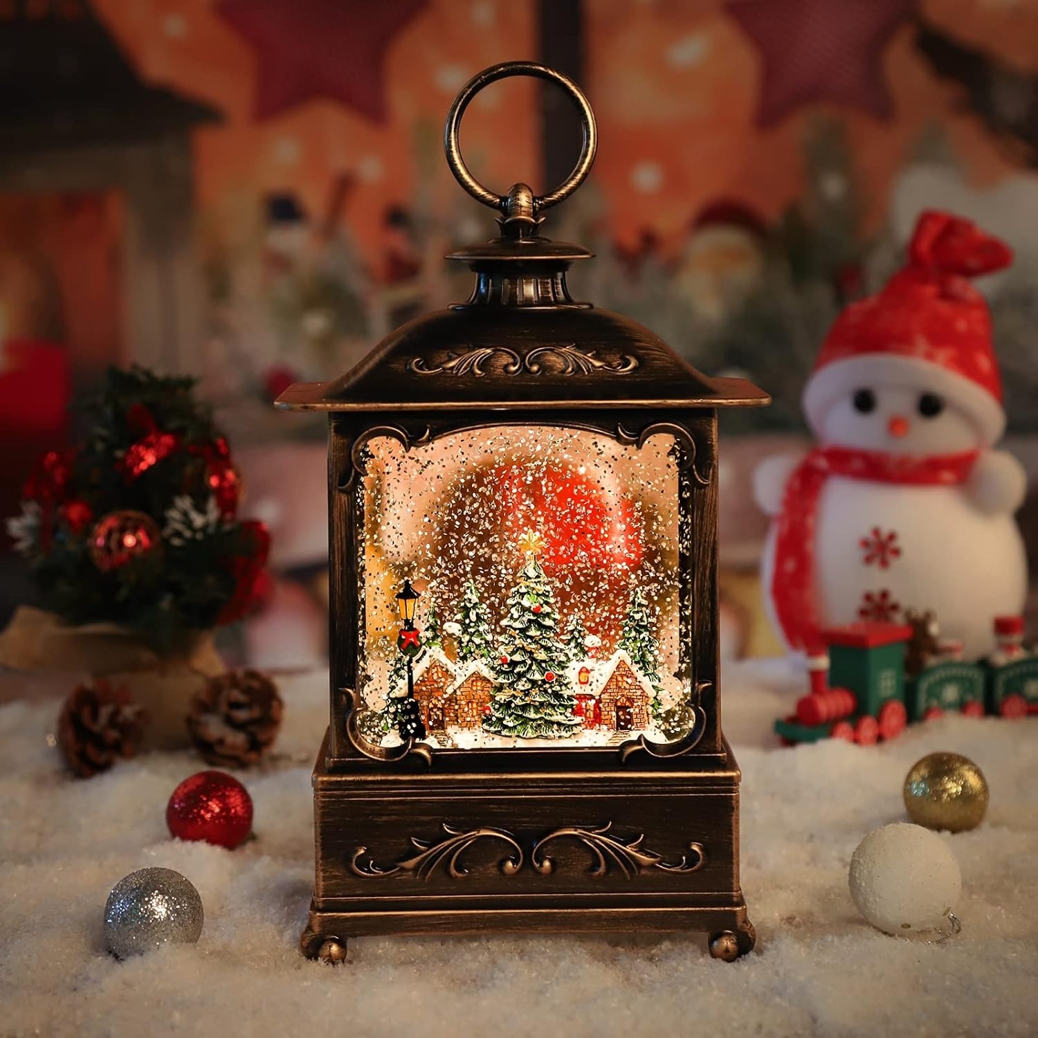 BDI Lamp-LW003-Snowman Music Lantern Sculpture Christmas