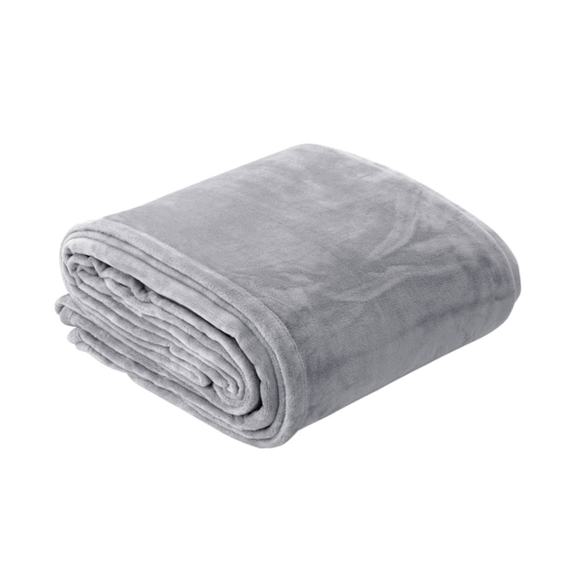In 2 Linen 350GSM Plush Ultra Soft Velvet Touch Blanket Silver Double/Queen In 2 Linen 350GSM Plush Ultra Soft Velvet Touch Blanket Silver Double/Queen