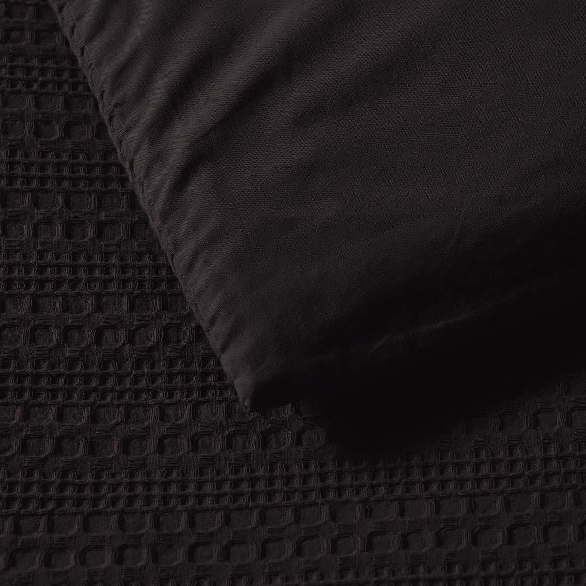 Bianca Kahlani Chocolate Waffle Quilt Cover Set Double