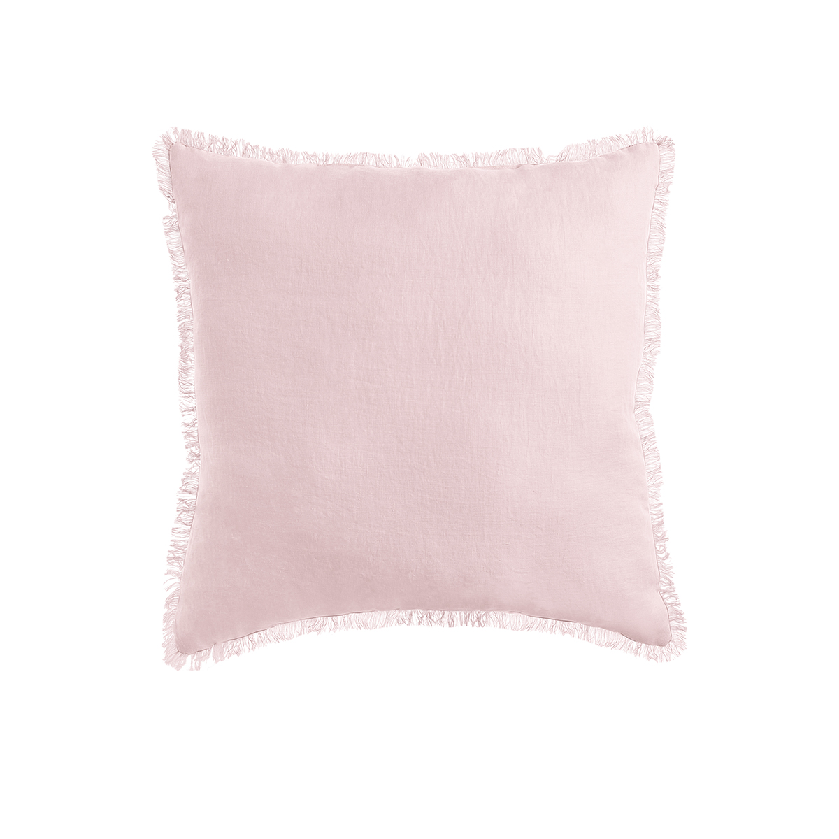 Vintage Design Homewares Blush French Linen Filled Cushion Square - 55cm x 55cm Vintage Design Homewares Blush French Linen Filled Cushion Square - 55cm x 55cm