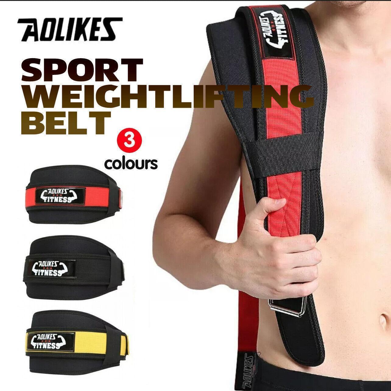 Fitness Weight Lifting Belt Barbell Dumbell Training Back Support Men Women M - Red-M Fitness Weight Lifting Belt Barbell Dumbell Training Back Support Men Women M - Red-M