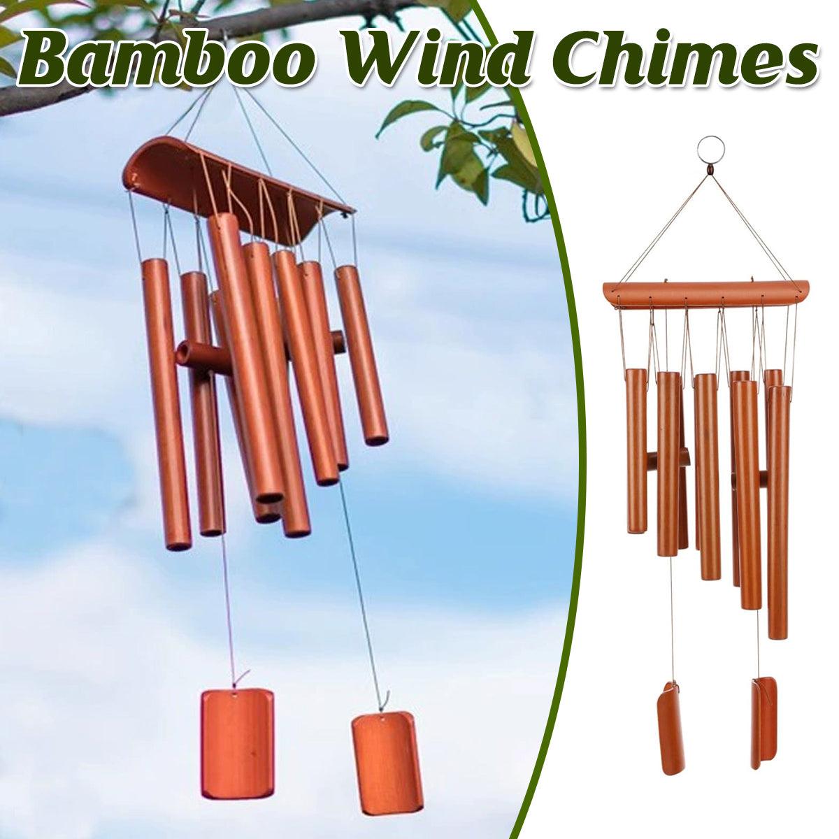 Home Bell Bamboo Hanging Decoration Wind Chime for Outdoor Garden Patio Decor Home Bell Bamboo Hanging Decoration Wind Chime for Outdoor Garden Patio Decor
