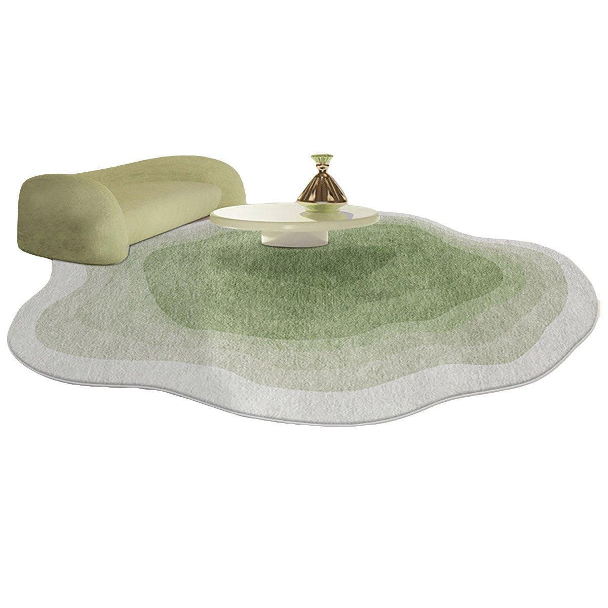 Shaped Cashmere Carpet Living Room Full Blanket Cloakroom Dressing Table - Purple