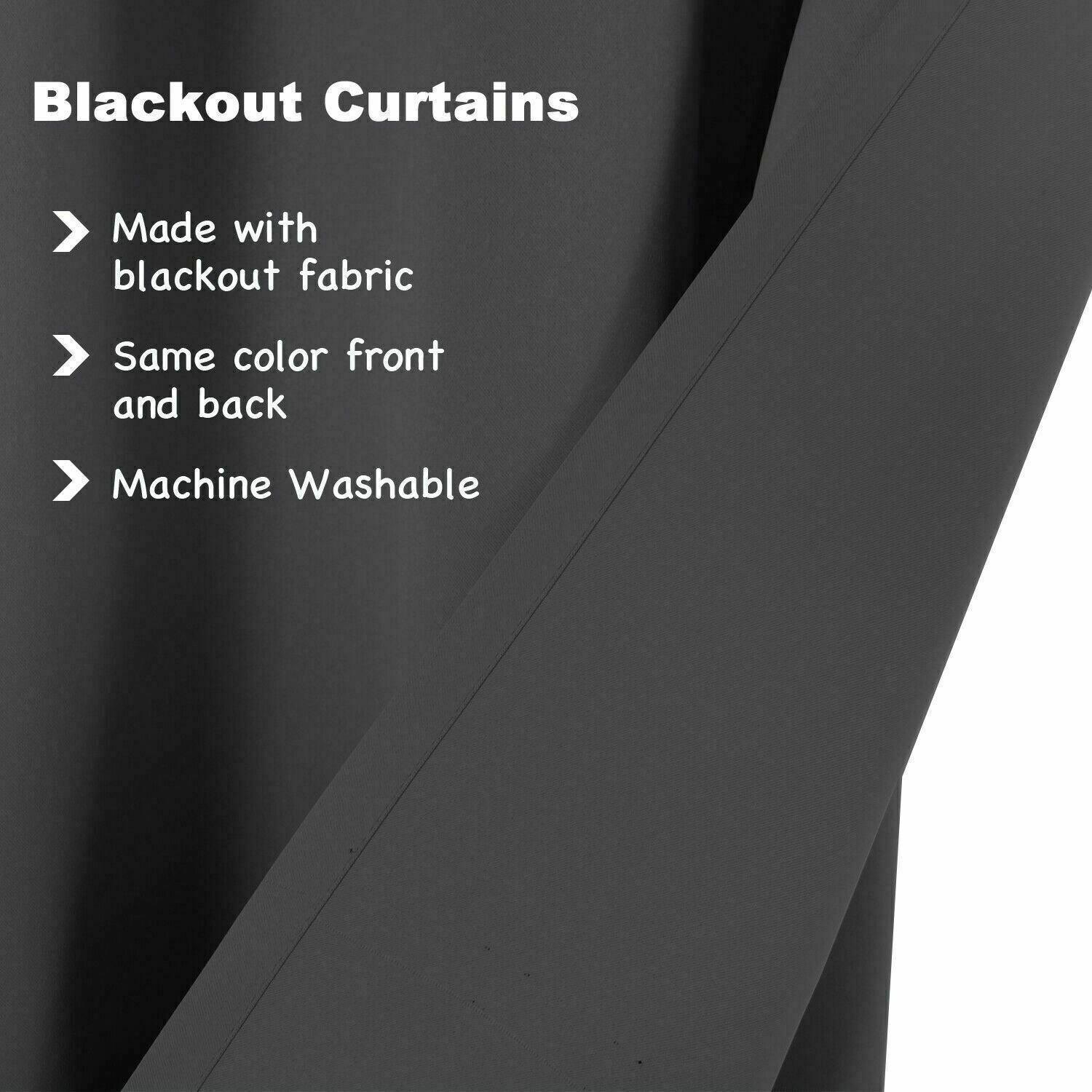 2pcs Semi Blackout Curtain Fabric Solid Colour Home Decor Drapes for Living Room - Red - 132x160cm