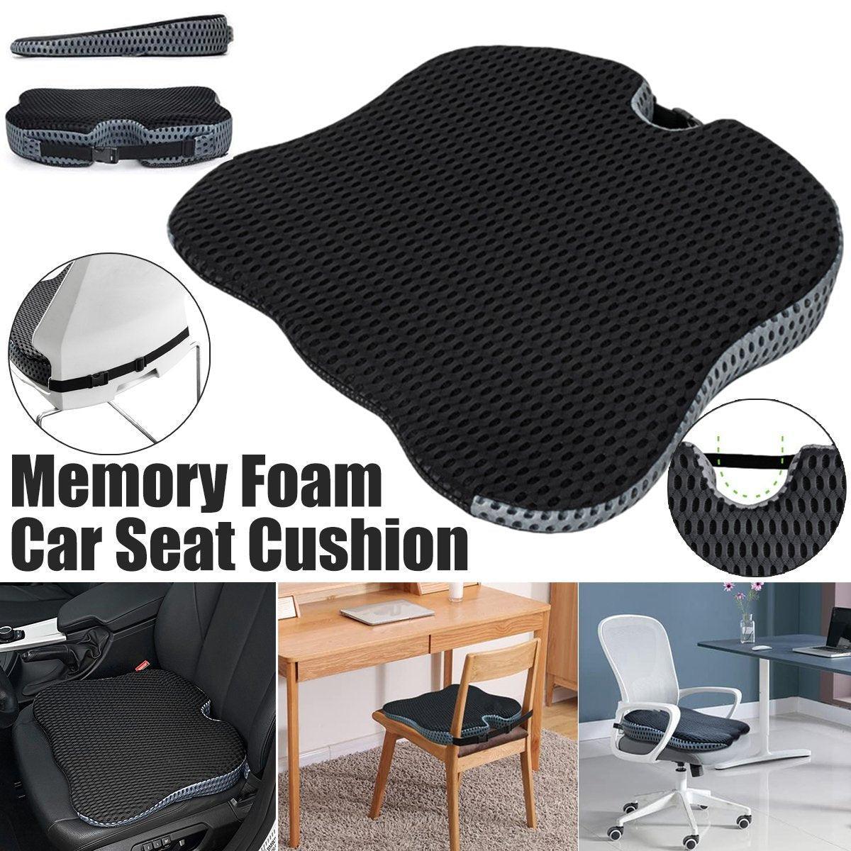 Universal Memory Foam Seat Cushion for Car Office and Home Chair Use Universal Memory Foam Seat Cushion for Car Office and Home Chair Use