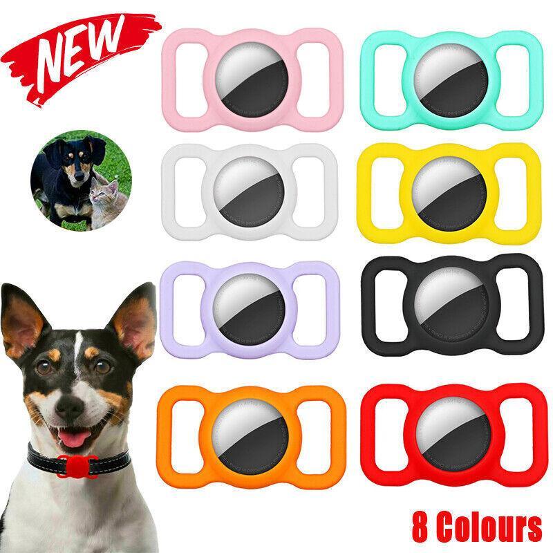 Silicone Collar Attachment Case Compatible with Tracking Device for Pets - Green