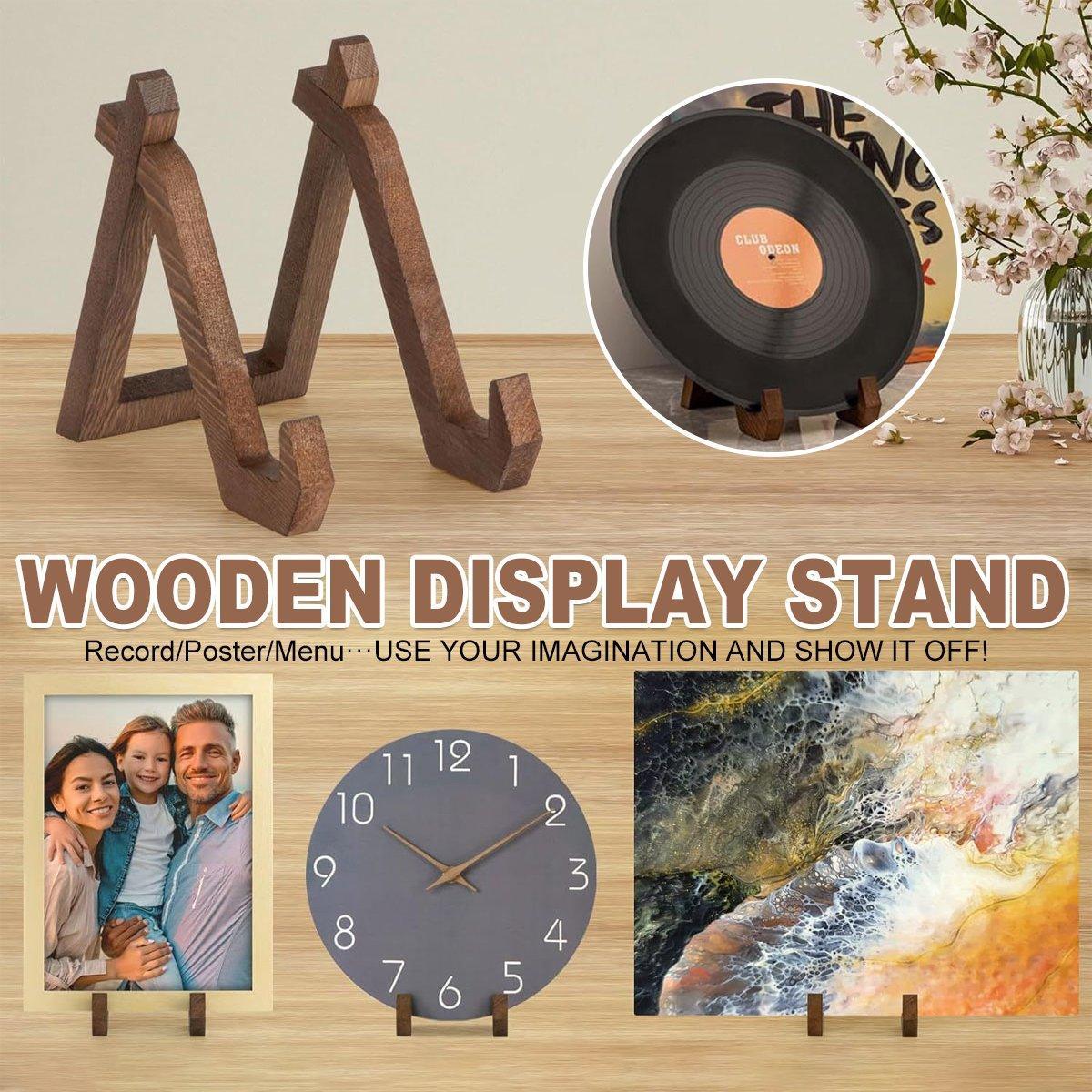 Wooden Recipe Stand Menu Display Holder Family Record Poster Stand Base Rack Wooden Recipe Stand Menu Display Holder Family Record Poster Stand Base Rack