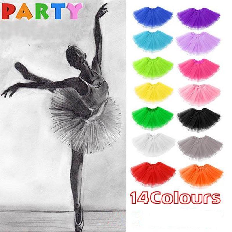Womens Tulle Tutu Skirt Dressup Party Costume Ballet Dance Wear - Purple