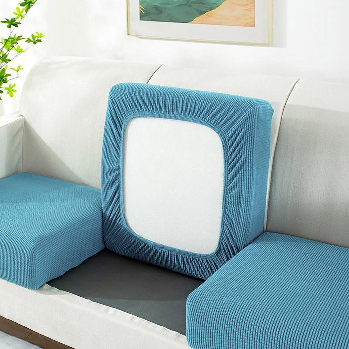 Stretch Sofa Slipcover 4 Seasons Universal Couch Protector Elastic Fabric Cover - Single-Navy