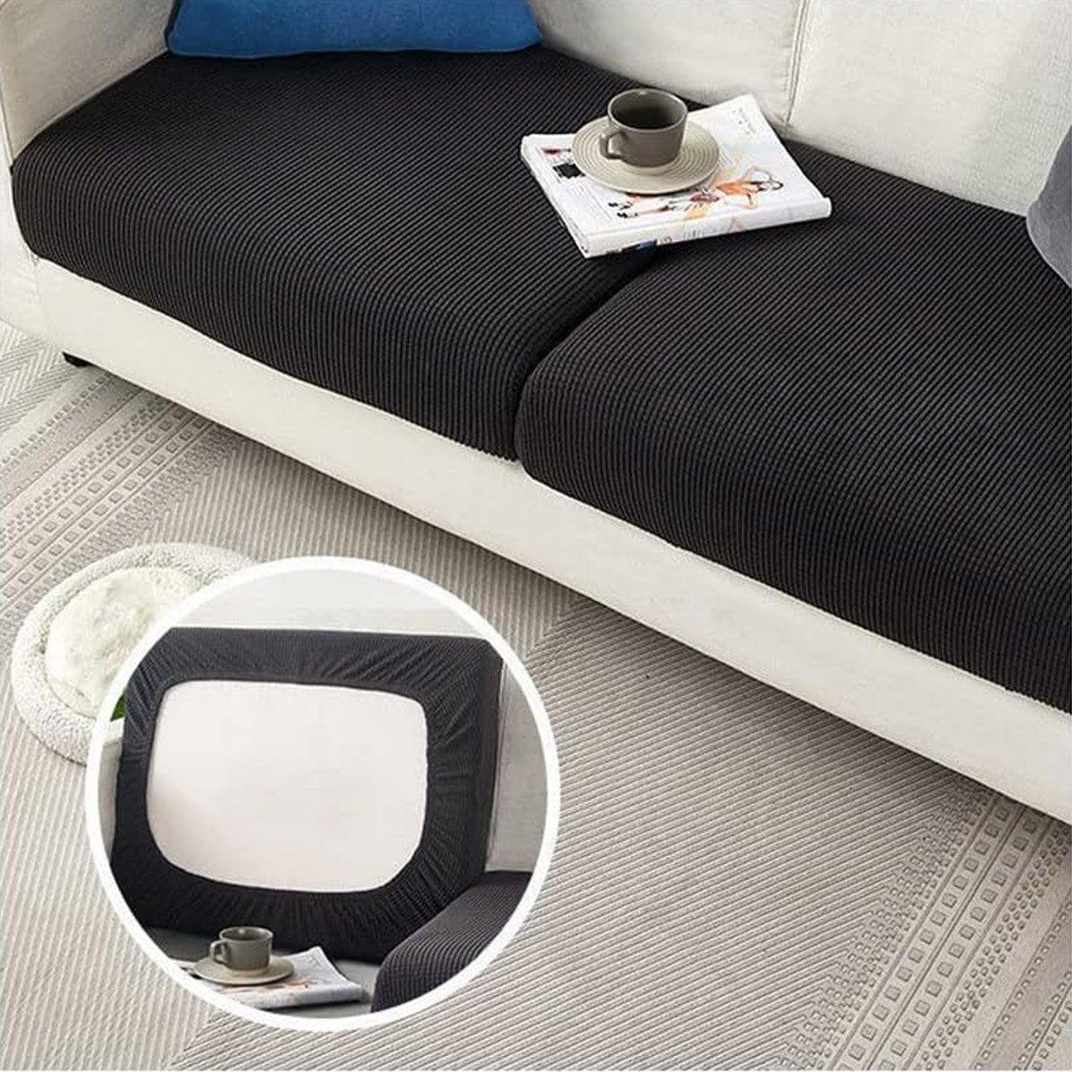 Stretch Sofa Slipcover 4 Seasons Universal Couch Protector Elastic Fabric Cover - Single-Navy