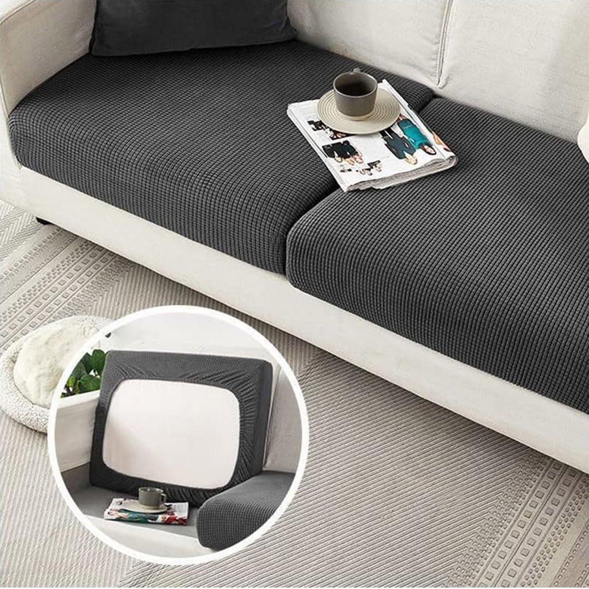 Stretch Sofa Slipcover 4 Seasons Universal Couch Protector Elastic Fabric Cover - Single-Navy