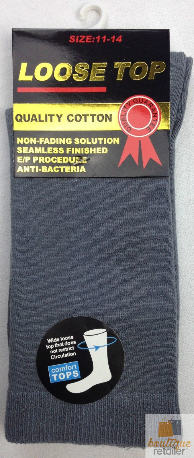 10x Pairs COTTON Rich LOOSE TOP SOCKS Medical Circulation Diabetic Comfort BULK - - - 11-14