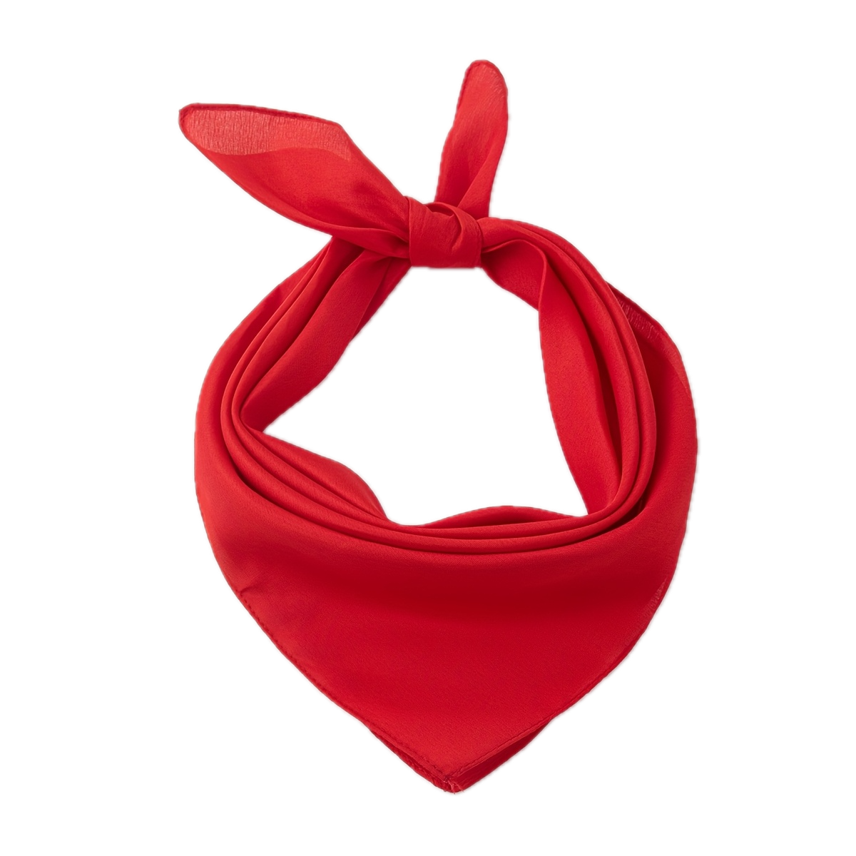 Plain Bandana 100% COTTON Head Wrap Durag Bandanna Summer Biker Scarf Mask - Red