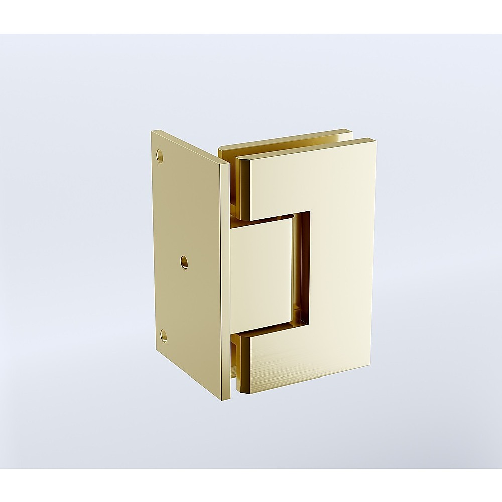 70cm Frameless Swing Bath Screen – Brushed Gold Hardware with Stainless steel hinge for Modern Bathrooms