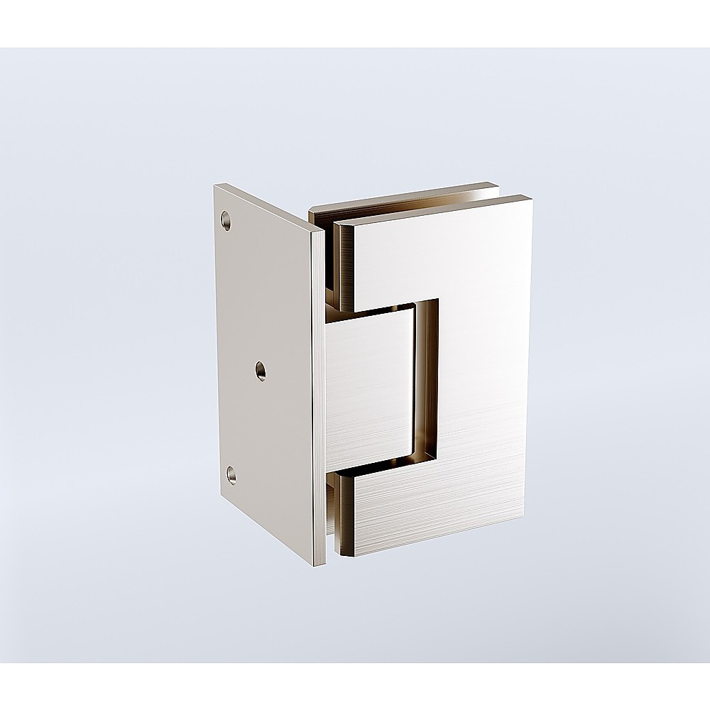 70cm Frameless Swing Bath Panel with Brushed Nickel Hardware