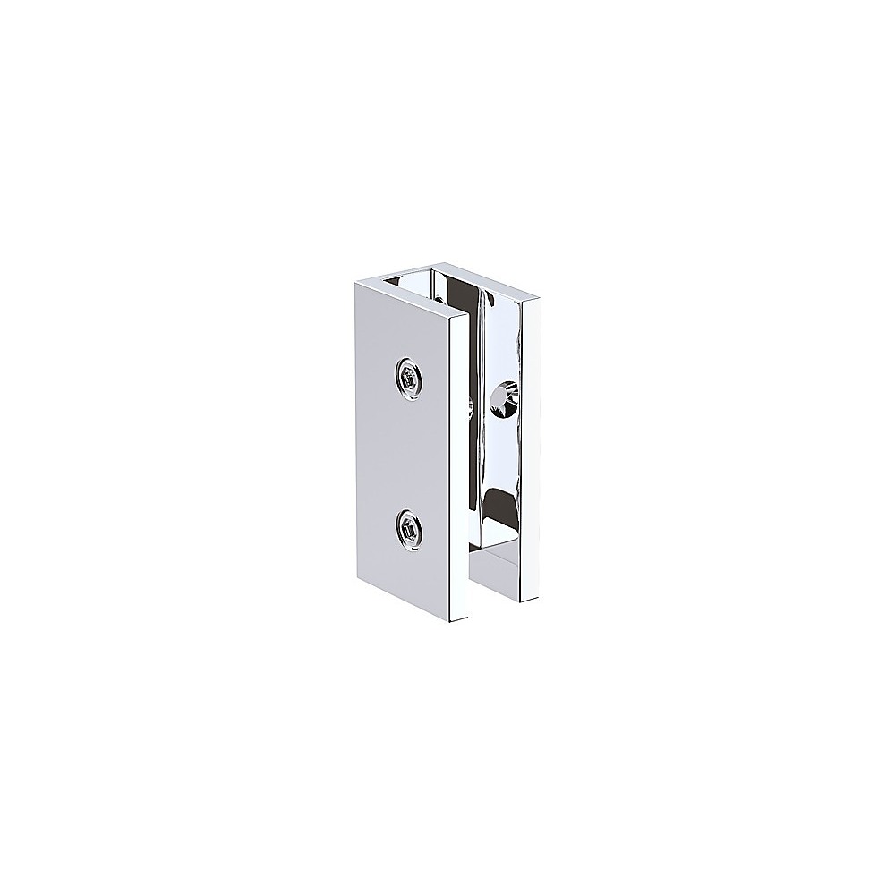 90x70cm Corner Frameless Shower Screen with {colour} Wall & Floor U-Brackets and SS Hinges, Chrome Square Knob Handle