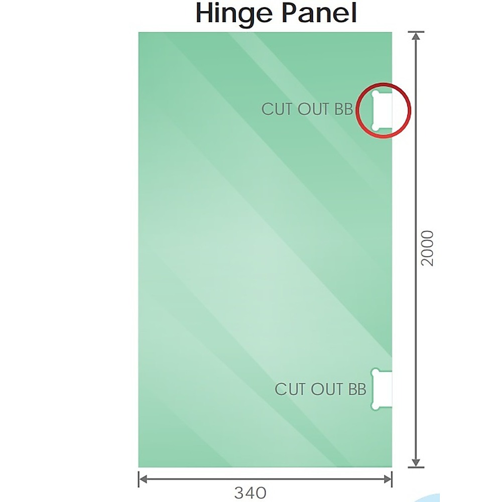 90x100cm Double Door Corner Shower Screen with Channels and Brass Hinges - Chrome