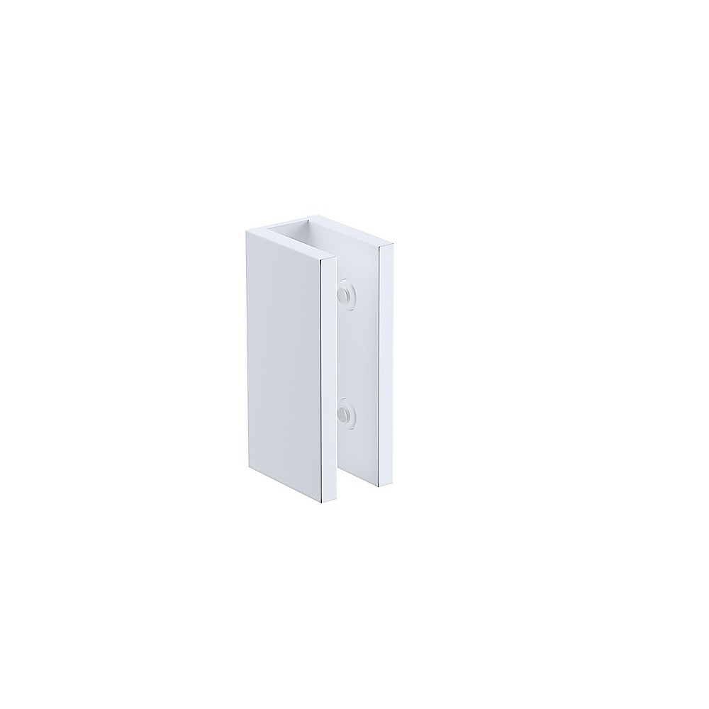 150cm Frameless Glass Sliding Shower Door with White Rail and Hardware