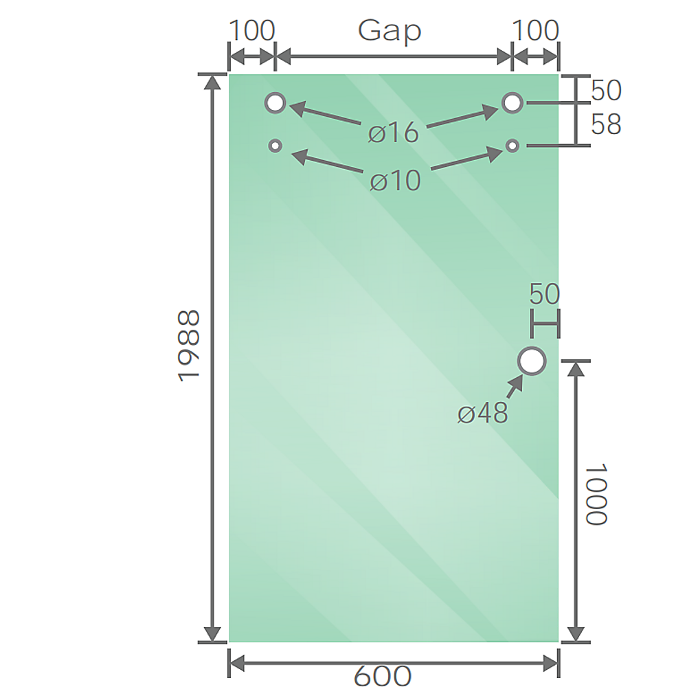 120x100cm Frameless Glass Sliding Corner Shower – With Black Rail and U-bracket for Contemporary Bathrooms