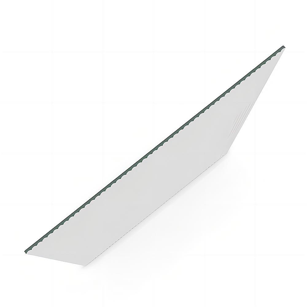 110cm Reeded Single Shower Glass Screen with Chrome Wall Channel & Round Pole