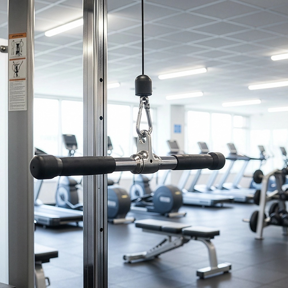 Revolving Straight Bar Gym Cable Attachment