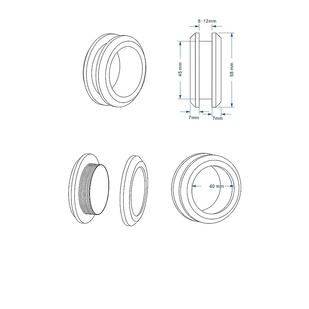 100cm Frameless Diamond Shower Screen with Nickel Brackets and Brass Hinges, Round Handle