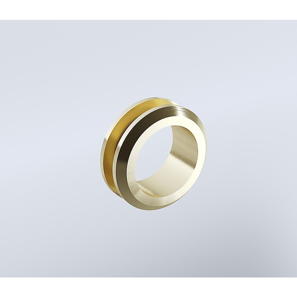 120cm Wall to Wall Frameless Shower Screen with Gold Channel and SS Hinges , Round Handle