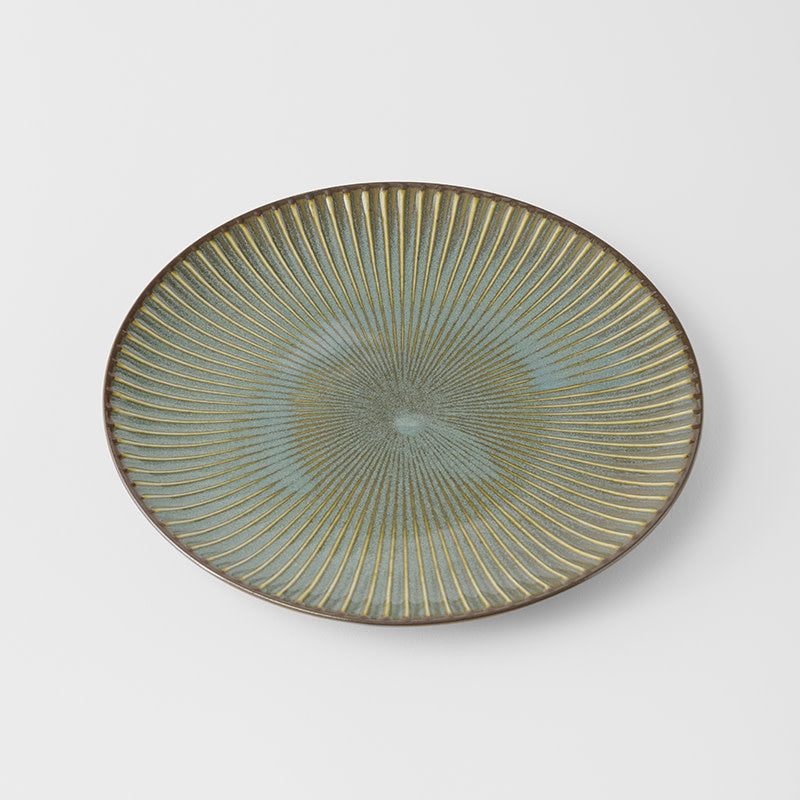 Dinner Plate 23.5cm Green Sendan Glaze Dinner Plate 23.5cm Green Sendan Glaze