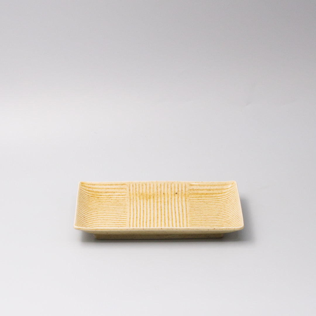 Plate Rectangular 21cm Biscuit Glaze Plate Rectangular 21cm Biscuit Glaze