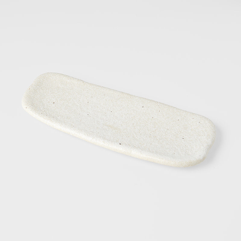 Plate Rectangular 28.5cm Shell White Glaze Plate Rectangular 28.5cm Shell White Glaze