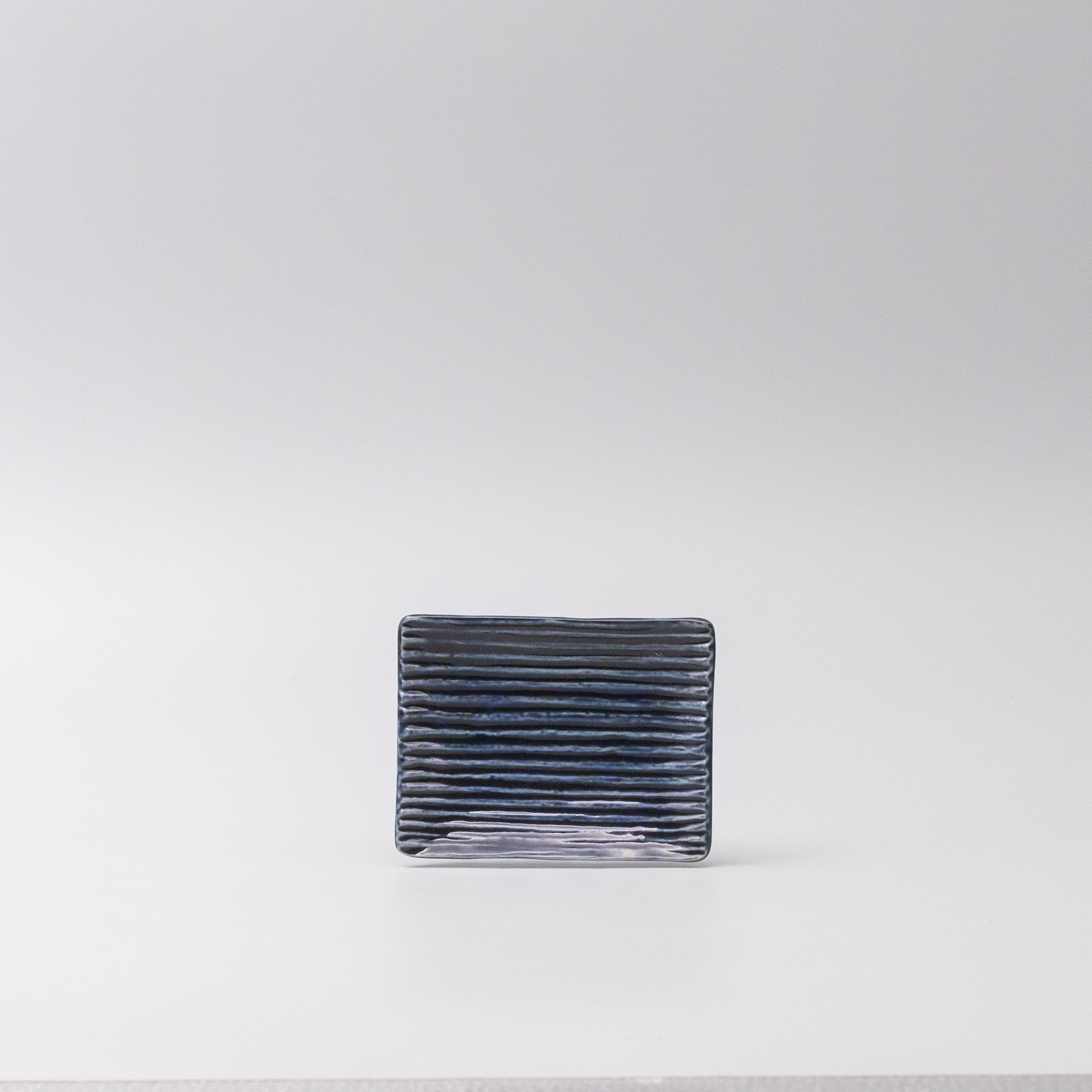 Sauce Dish 10cm Mamezara Blue Contour Glaze