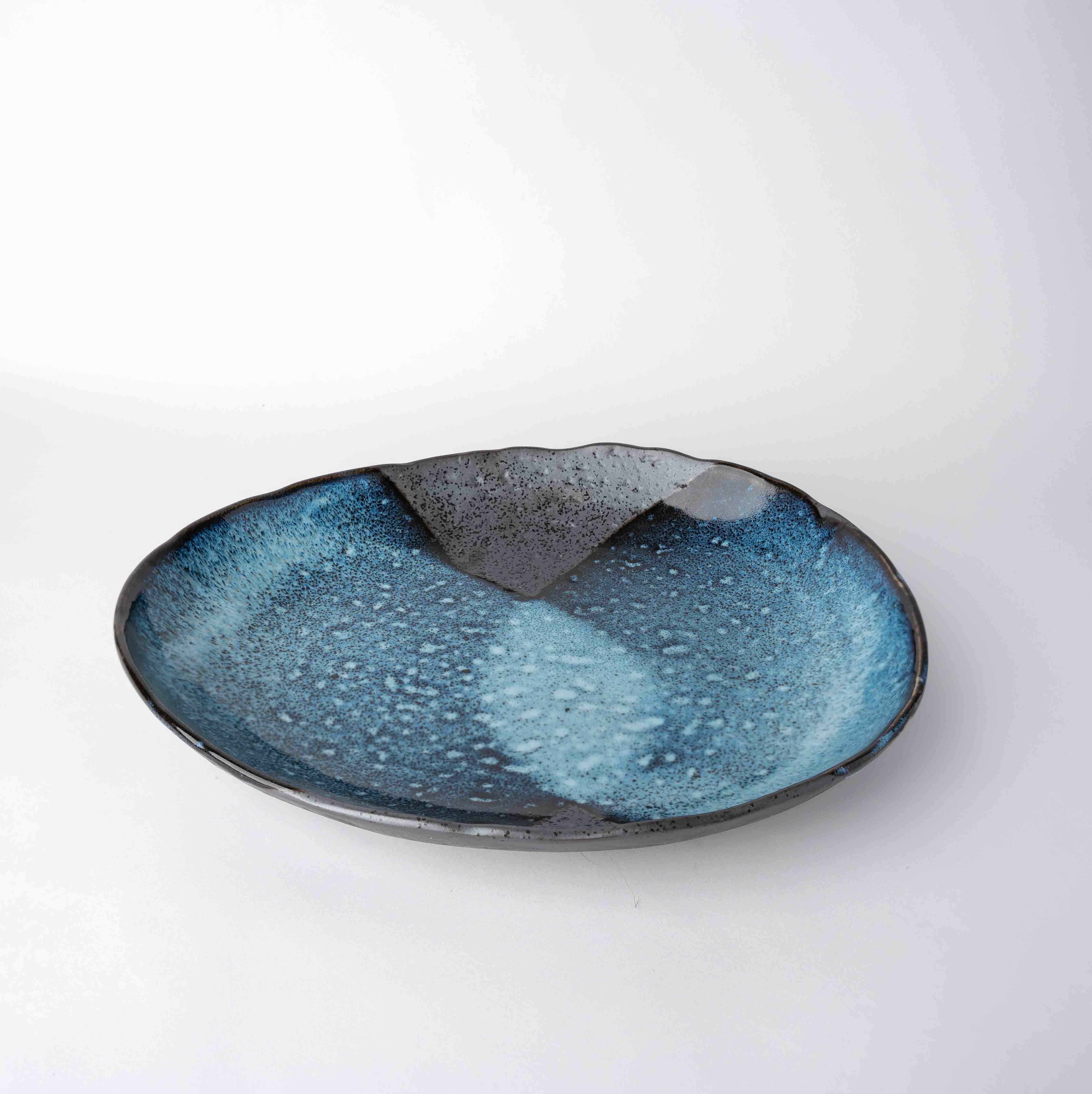 Organic Plate 25cm Storm Glaze Organic Plate 25cm Storm Glaze