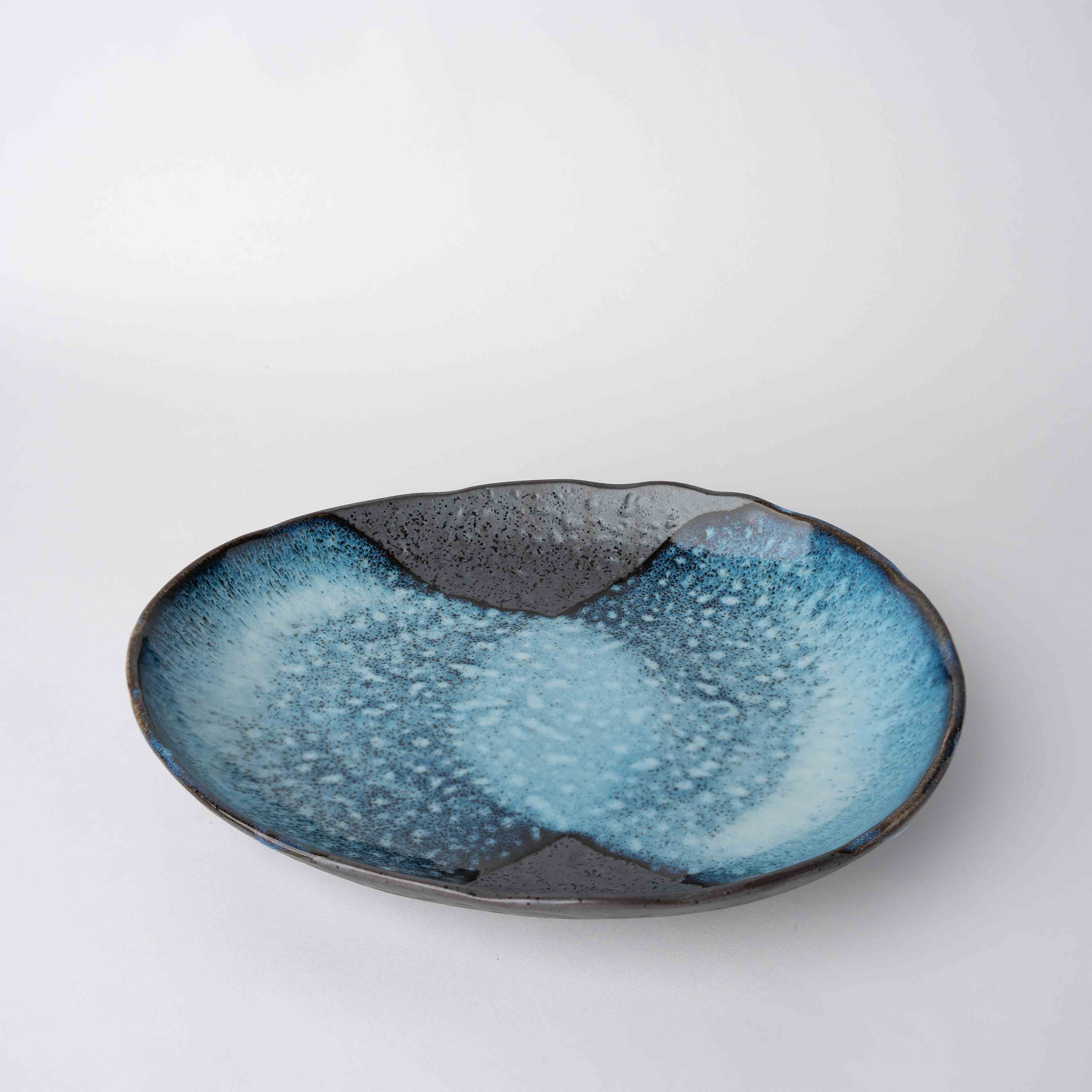 Organic Platter 31cm Storm Glaze Organic Platter 31cm Storm Glaze