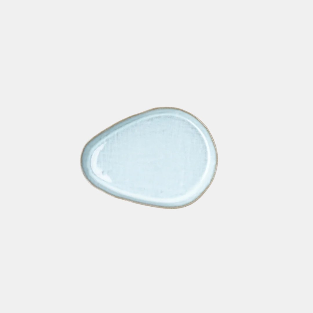Saucer Arc Cloud Blue Glaze Saucer Arc Cloud Blue Glaze