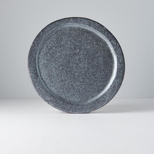 Plate Organic 25.5cm Craft Black Glaze Plate Organic 25.5cm Craft Black Glaze