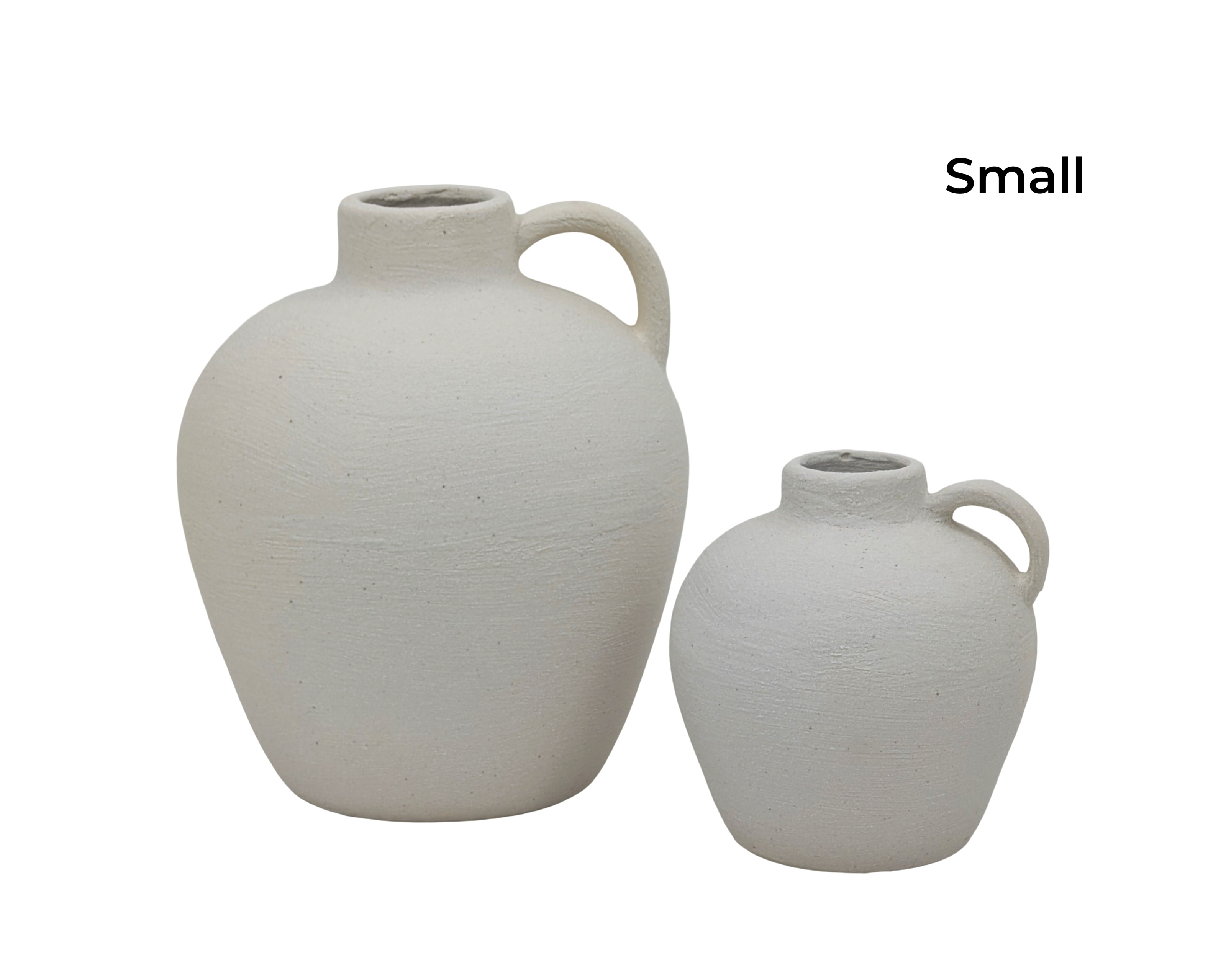 bulk 6 Minimalist Nordic Vase w Handle 12cm