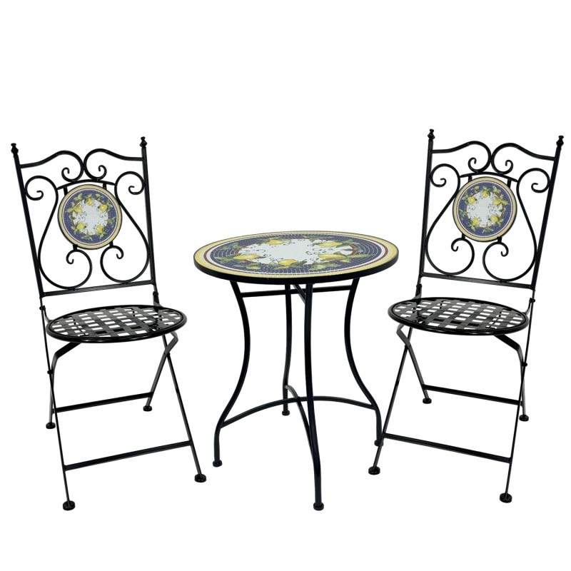 Molto Bene Lemon 3pc Setting Table Chairs Molto Bene Lemon 3pc Setting Table Chairs