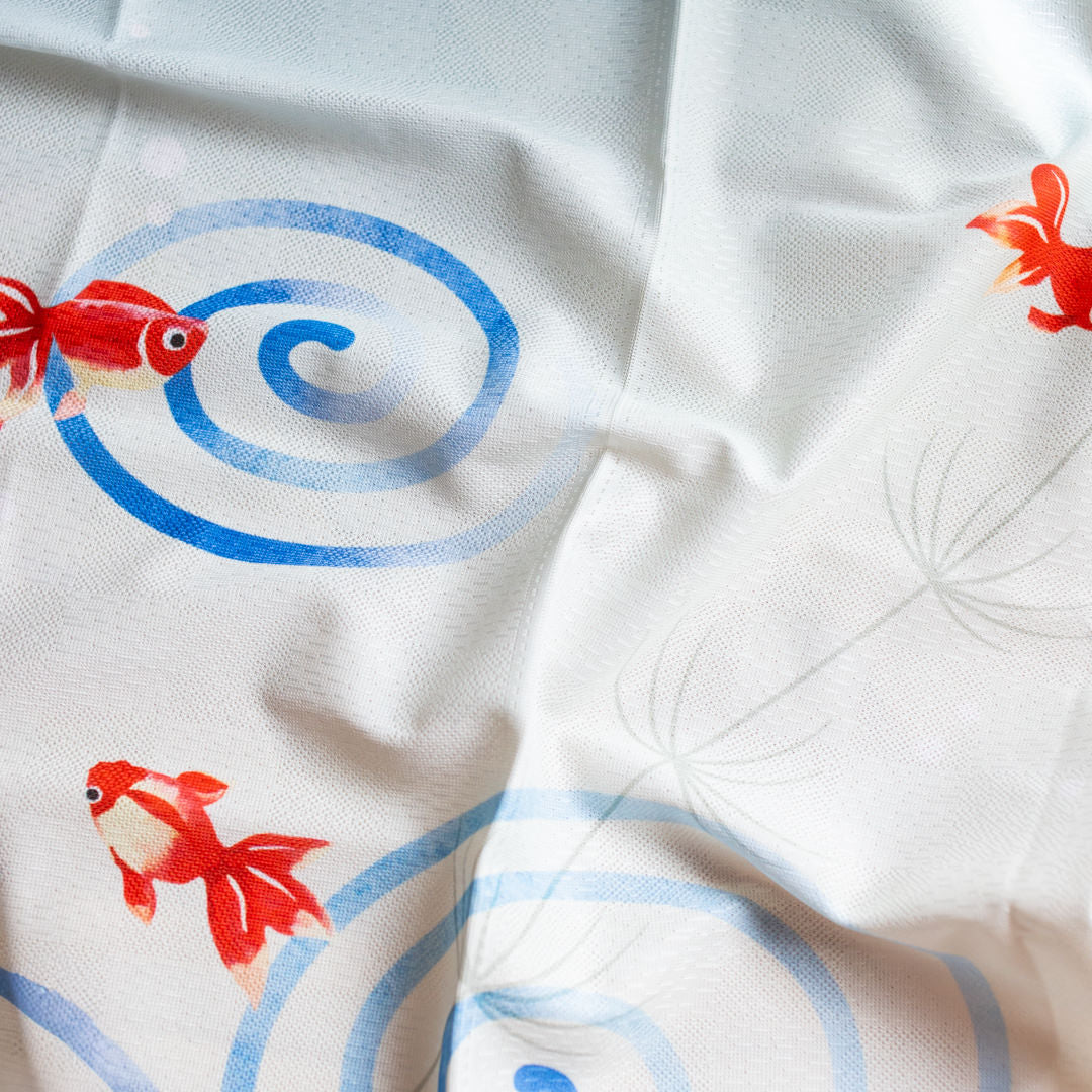 Noren Door Curtain Short 90cm Goldfish Noren Door Curtain Short 90cm Goldfish